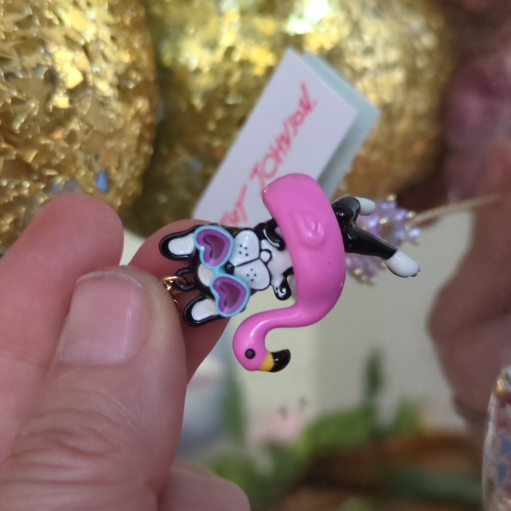 Betsey Johnson Boston Terrier Necklace - Picture 7 of 7